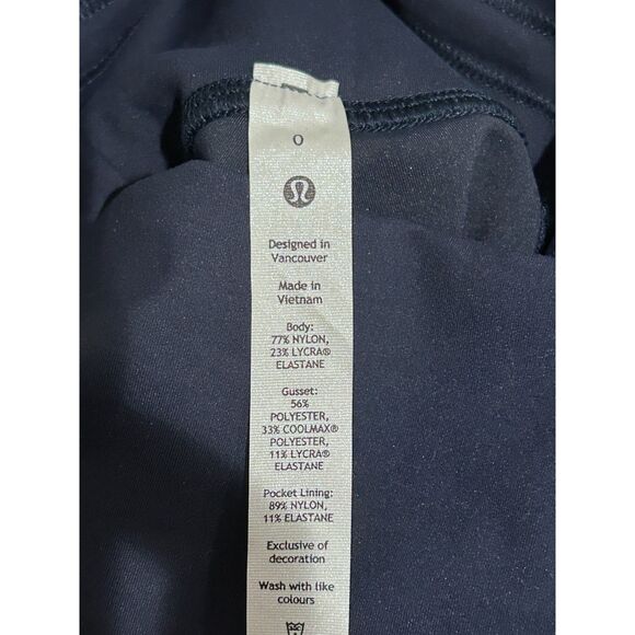 NEW Lululemon Wunder Train High-Rise Tight 0 with Pockets 25 True Navy - Picture 8 of 9